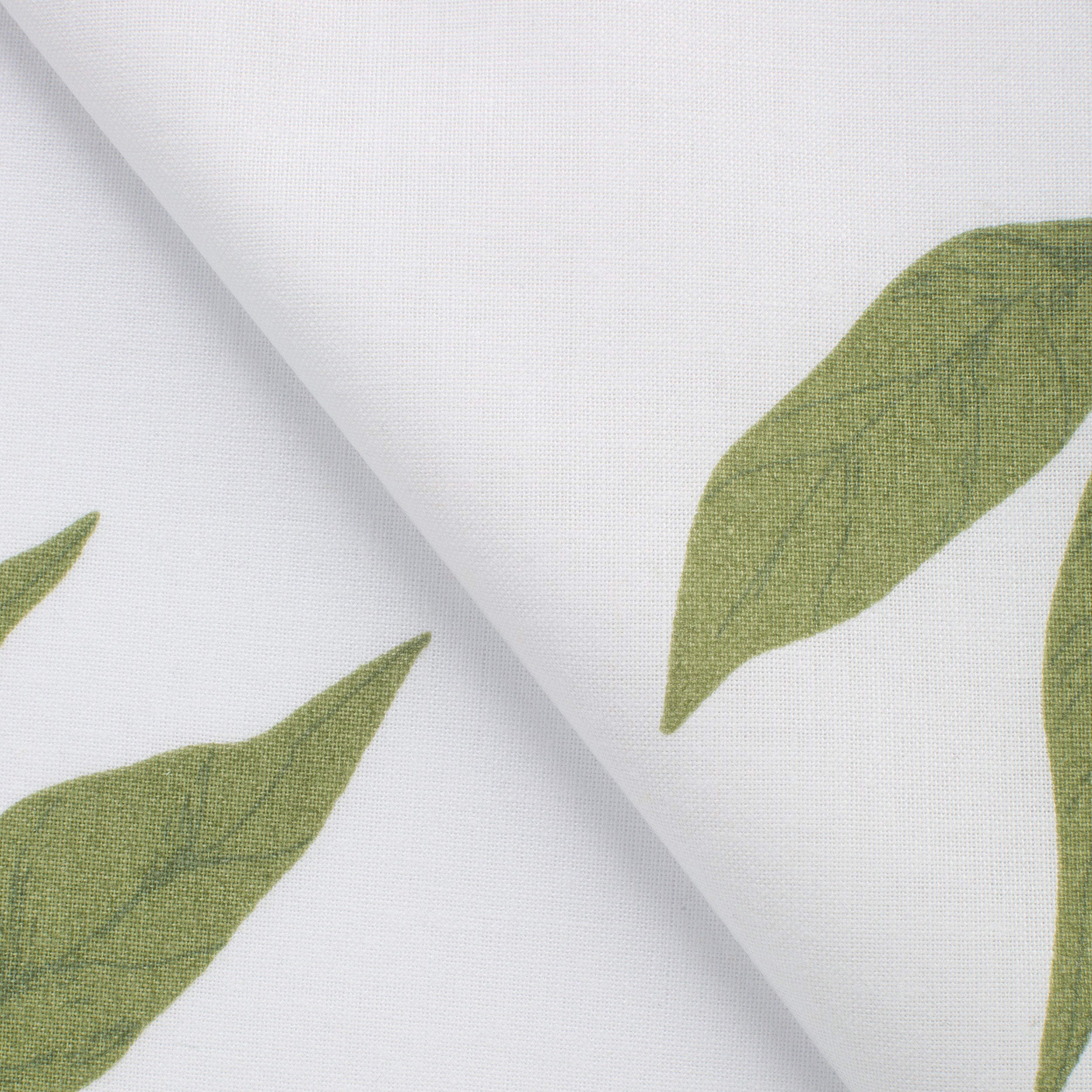 PRINTED COTTON POPLIN FABRIC - WATERCOLOR LEAVES PRINT - 125 GSM