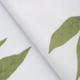 PRINTED COTTON POPLIN FABRIC - WATERCOLOR LEAVES PRINT - 125 GSM