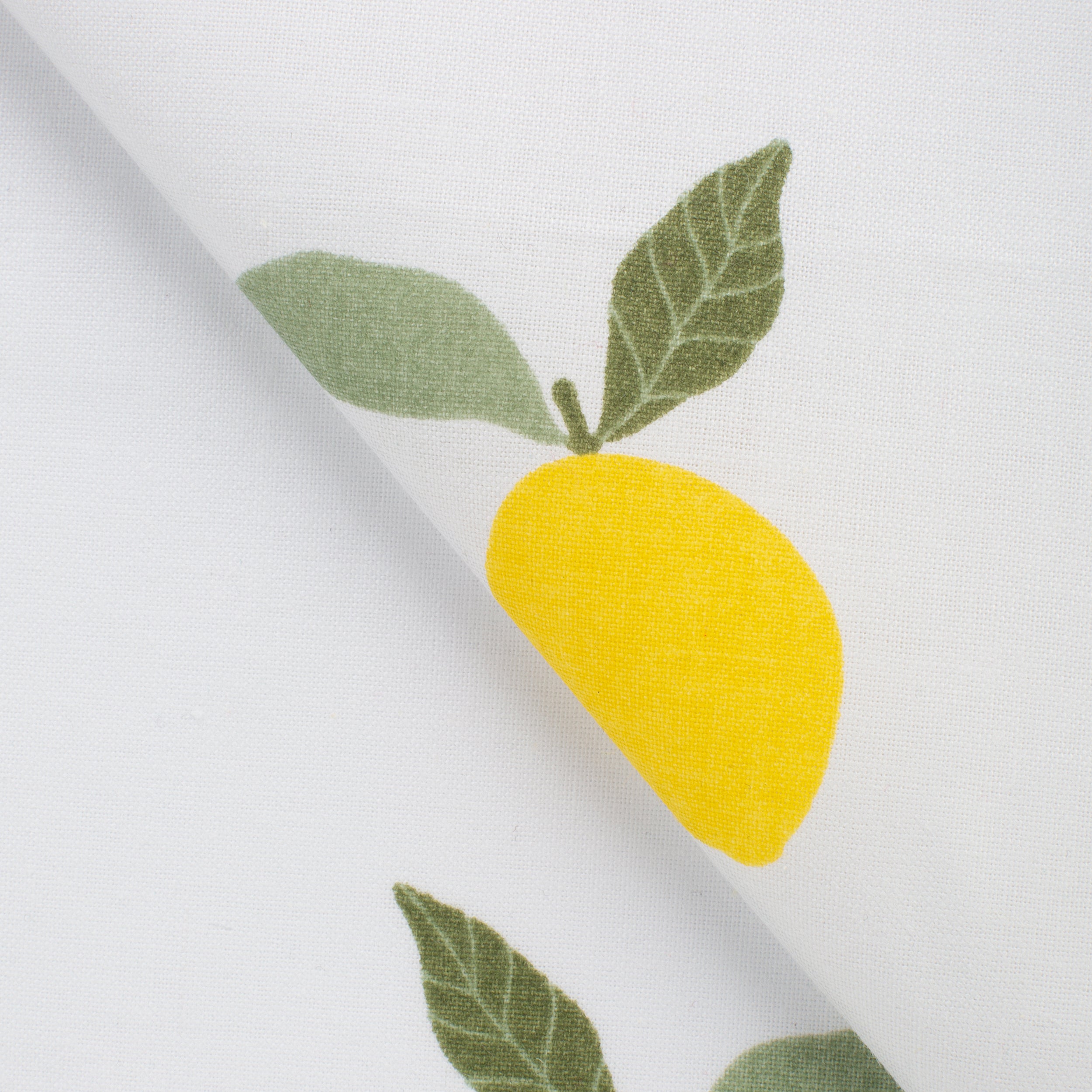 PRINTED COTTON POPLIN FABRIC - LEMON PRINT - 125 GSM