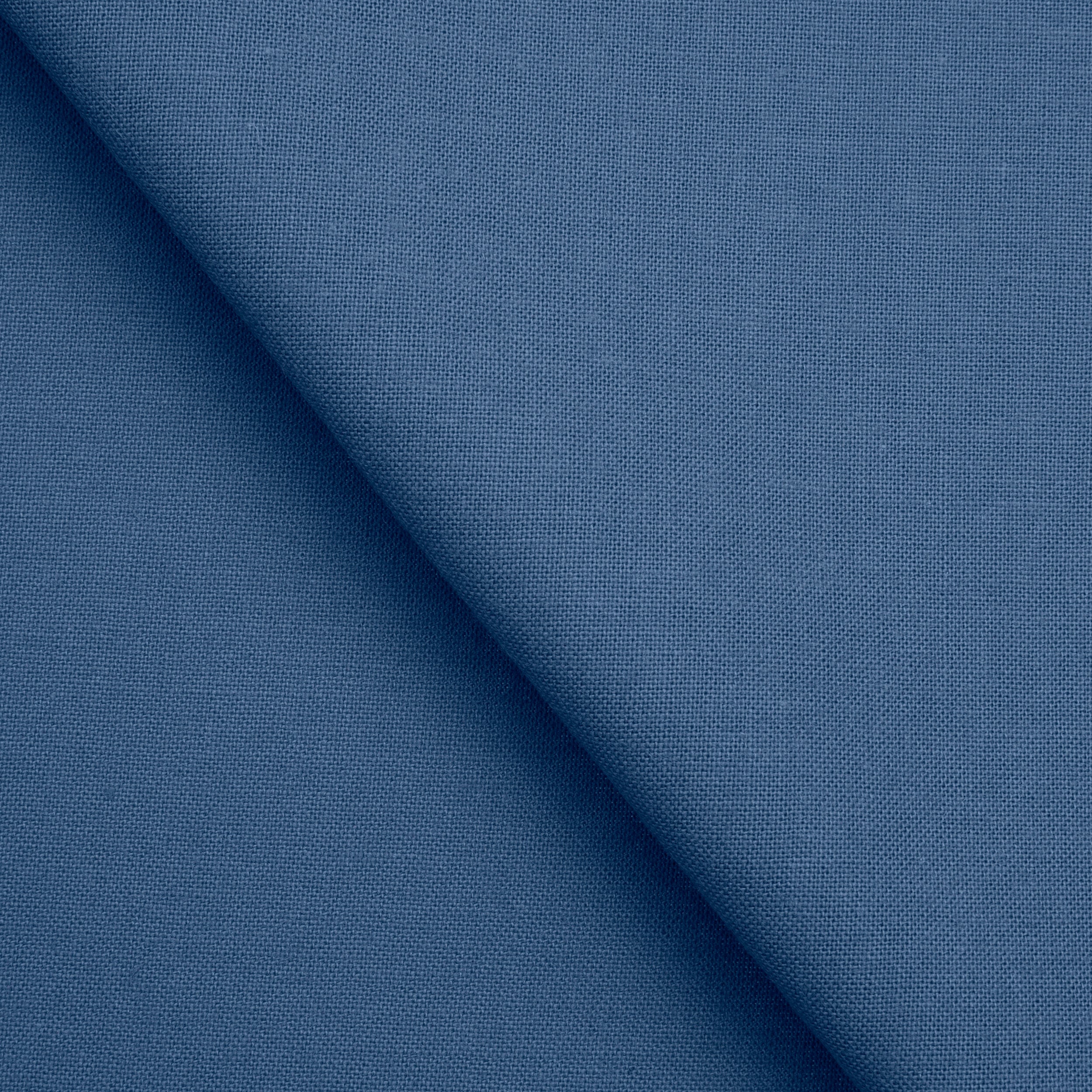 COTTON POPLIN FABRIC - BLUE - 160 GSM