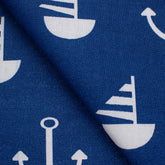 4.2 OZ COTTON POPLIN - PRINTED - NAVY