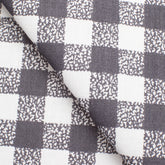 4.2 OZ COTTON POPLIN - WHITE/GREY PLAID