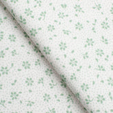 4.2 OZ COTTON POPLIN - PRINTES - SMALL GREEN FLOWERS