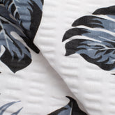 SEERSUCKER FABRIC - PRINTED - MONSTERA FLOWER