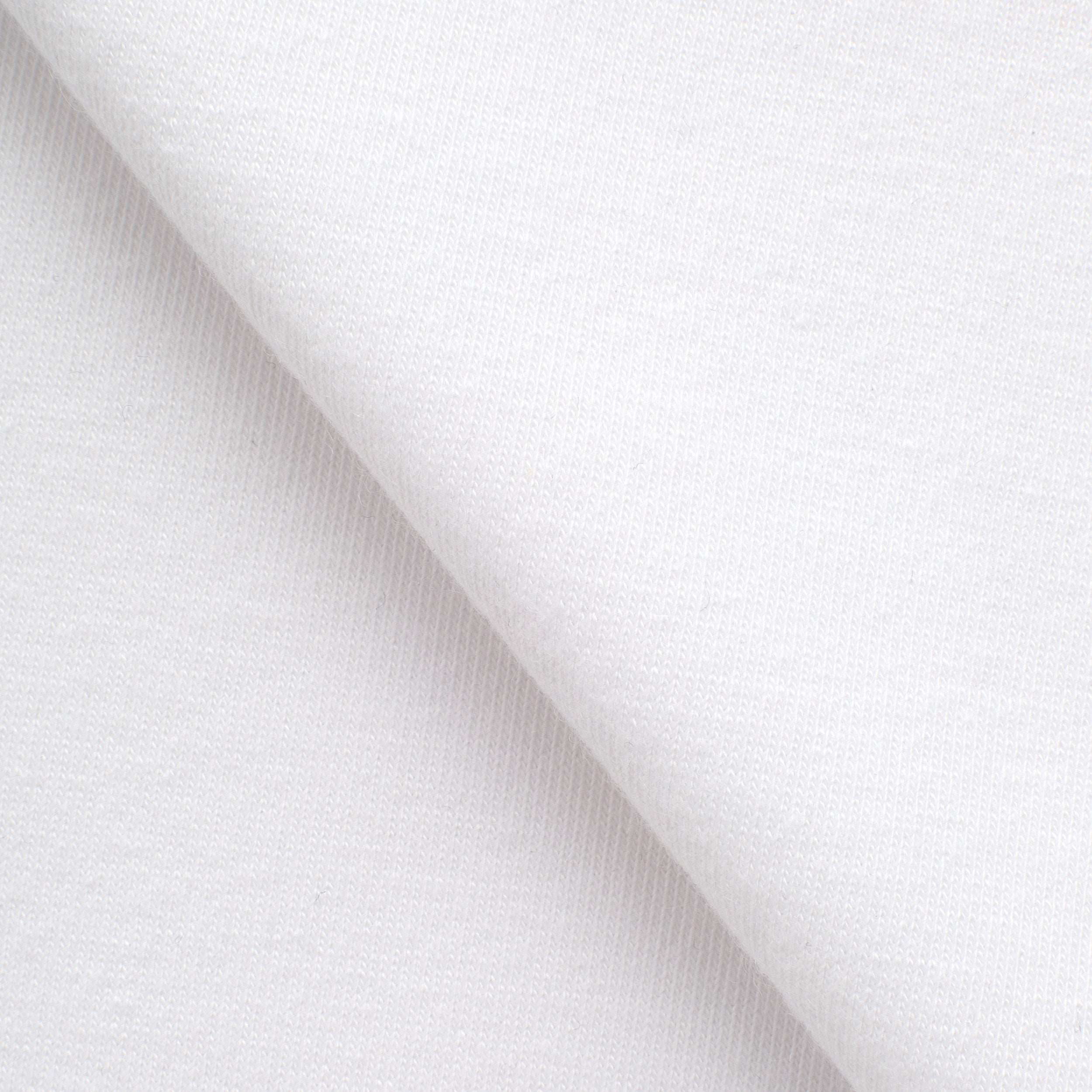 POLYESTER FRENCH TERRY FABRIC WITH ELASTANE - WHITE - 300 GSM