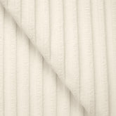 COTTON RIB KNIT FABRIC WITH ELASTANE - COCONUT CREAM - 250 GSM