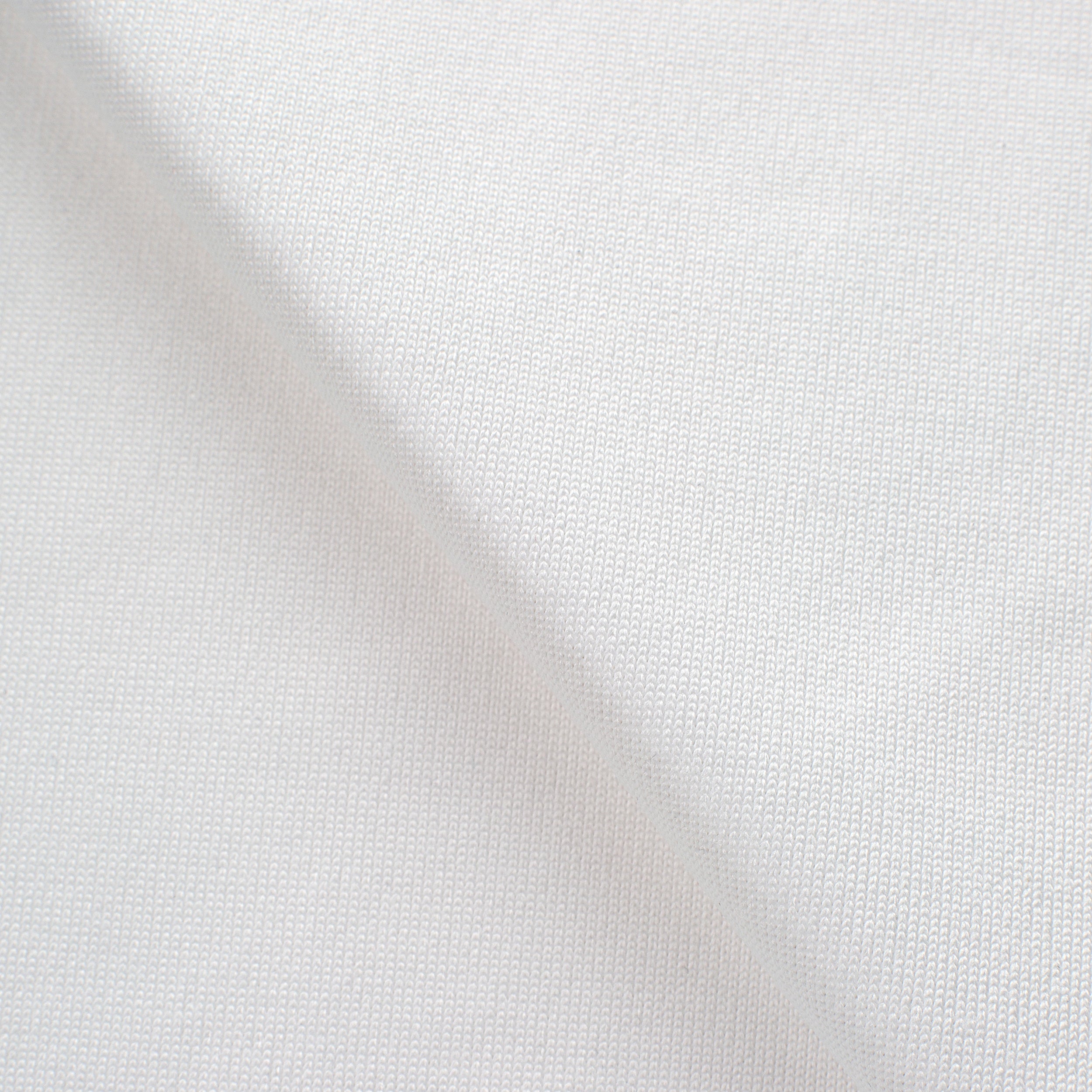 POLYESTER SINGLE JERSEY FABRIC WITH ELASTANE - WHITE - 180 GSM