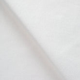 POLYESTER SINGLE JERSEY FABRIC WITH ELASTANE - WHITE - 180 GSM