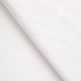 POLYESTER SINGLE JERSEY FABRIC WITH ELASTANE - WHITE - 100 GSM