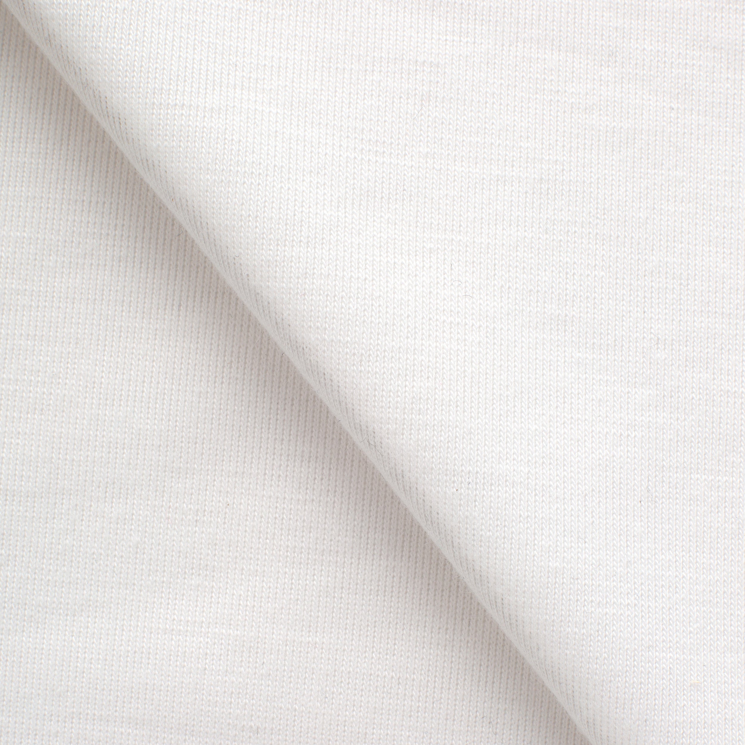POLYESTER SINGLE JERSEY FABRIC WITH ELASTANE - WHITE - 160 GSM