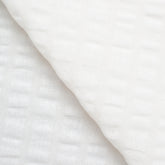COTTON WAFFLE POPLIN FABRIC - ECRU - 160 GSM