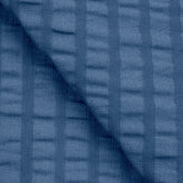 COTTON WAFFLE POPLIN FABRIC - NAVY BLUE - 160 GSM