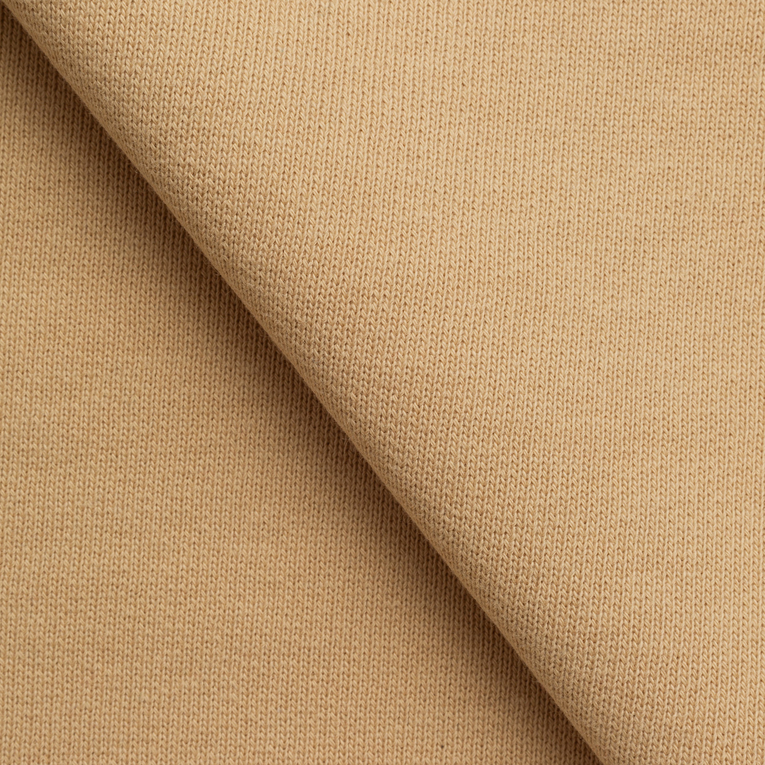 EXTRA HEAVY COTTON FRENCH TERRY FABRIC - CARAMEL - 580 GSM