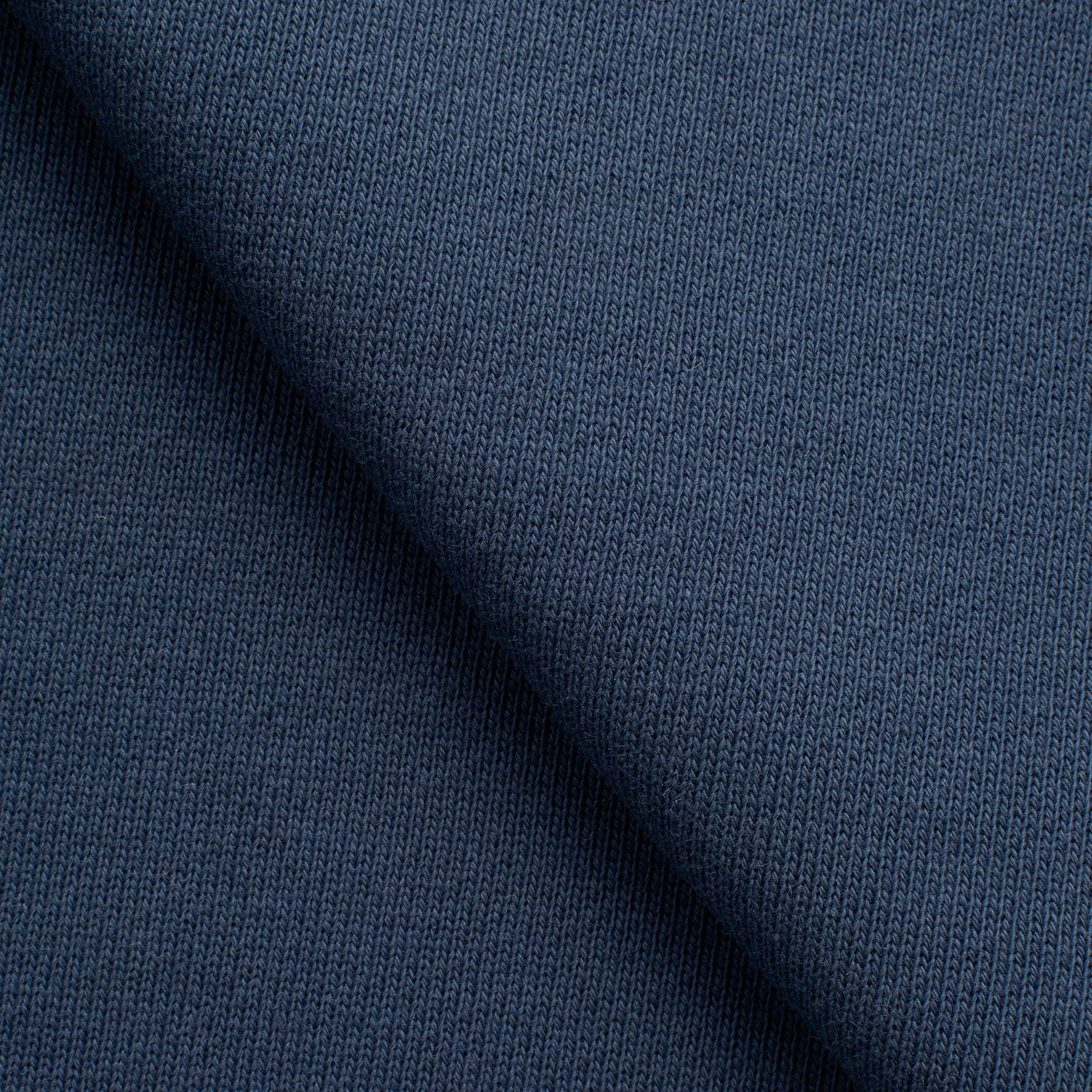 HEAVY COTTON DIAGONAL FRENCH TERRY FABRIC - NAVY BLUE - 430 GSM