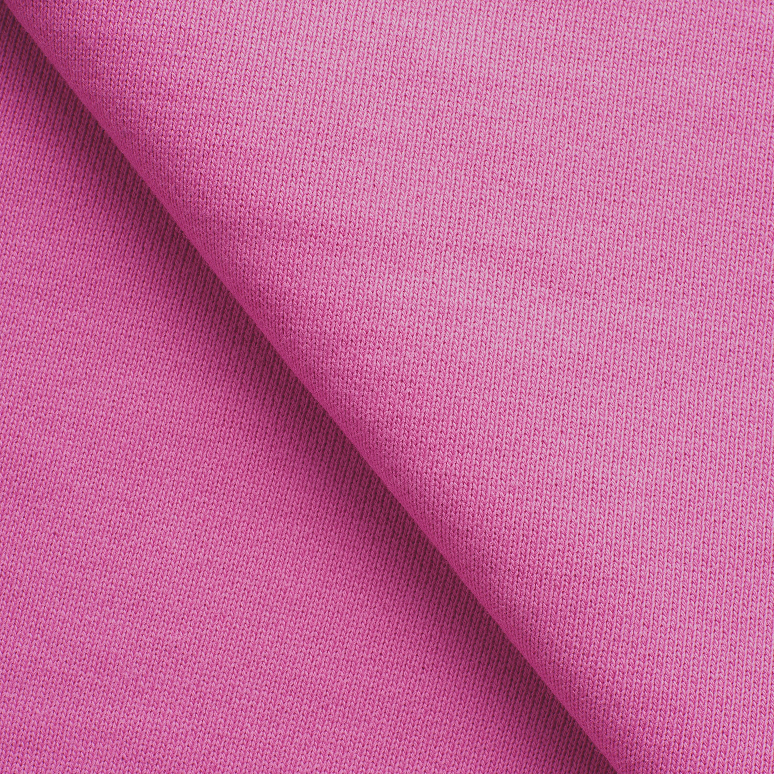 HEAVY COTTON DIAGONAL FRENCH TERRY FABRIC - ROSE PINK - 430 GSM