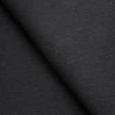 COTTON RIB KNIT FABRIC WITH ELASTANE - BLACK - 360 GSM
