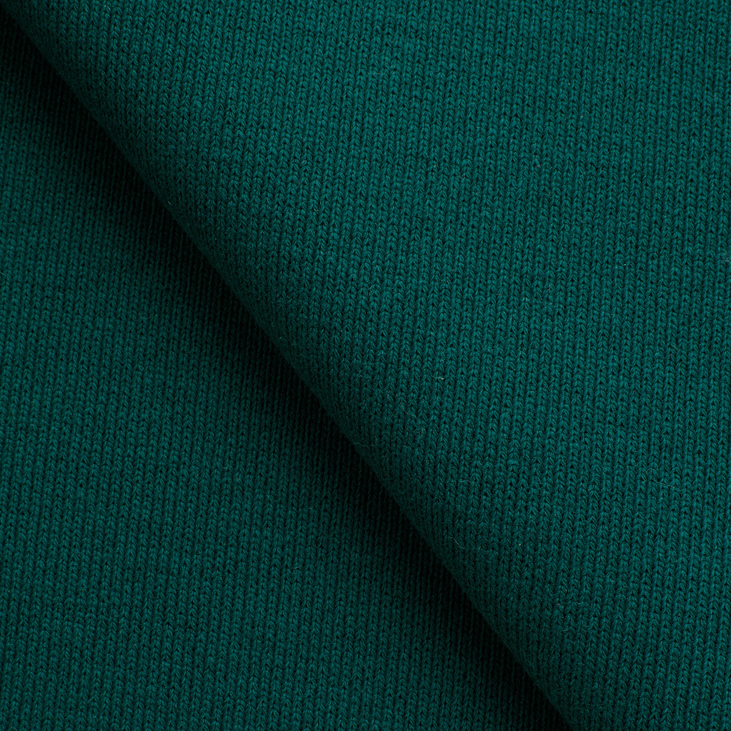 COTTON RIB KNIT FABRIC WITH ELASTANE - GREEN - 360 GSM