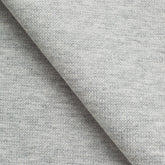 COTTON RIB KNIT FABRIC WITH ELASTANE - GREY MELANGE - 360 GSM