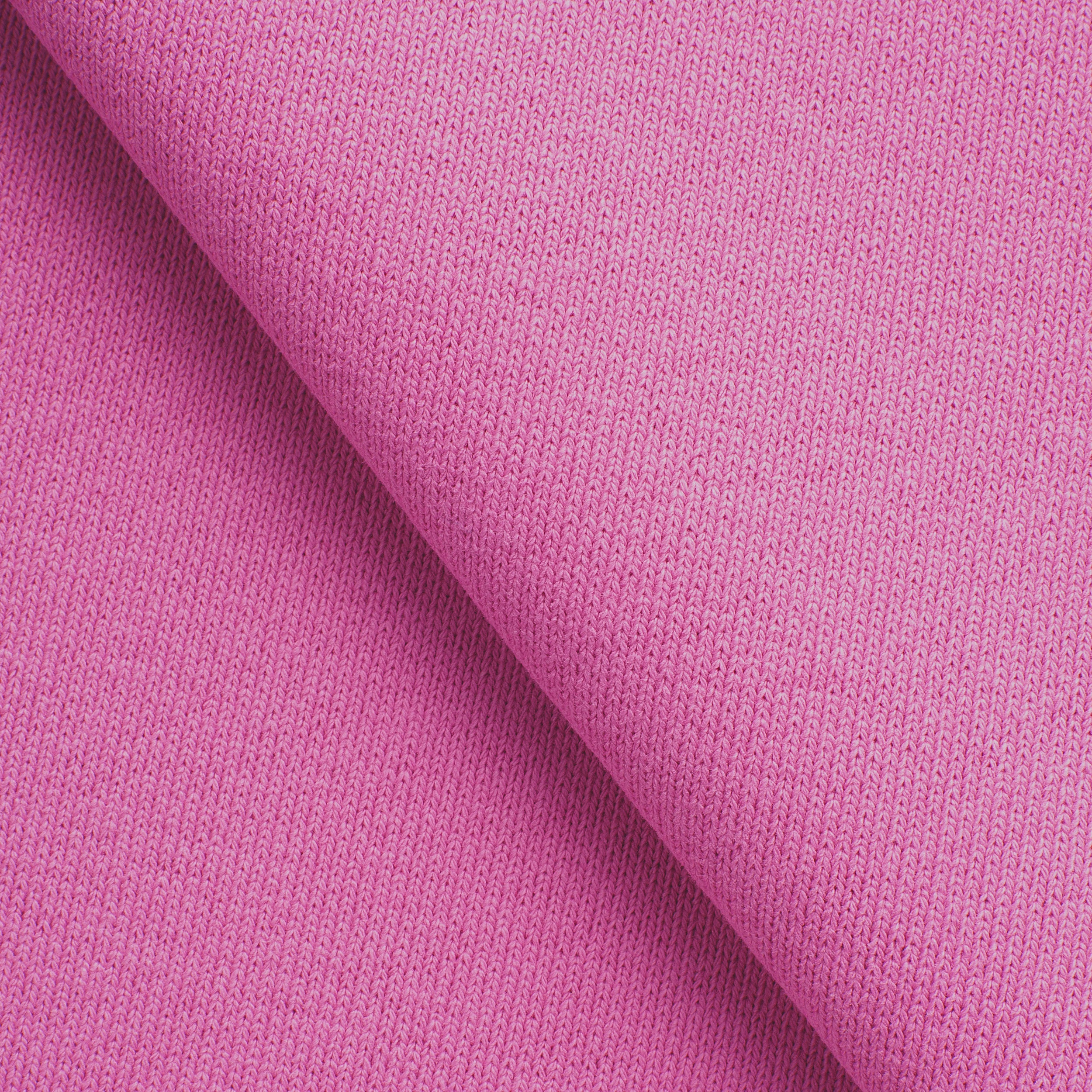 COTTON RIB KNIT FABRIC WITH ELASTANE - ROSE PINK - 360 GSM