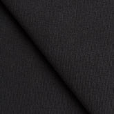 COTTON RIB KNIT FABRIC WITH ELASTANE - BLACK - 450 GSM