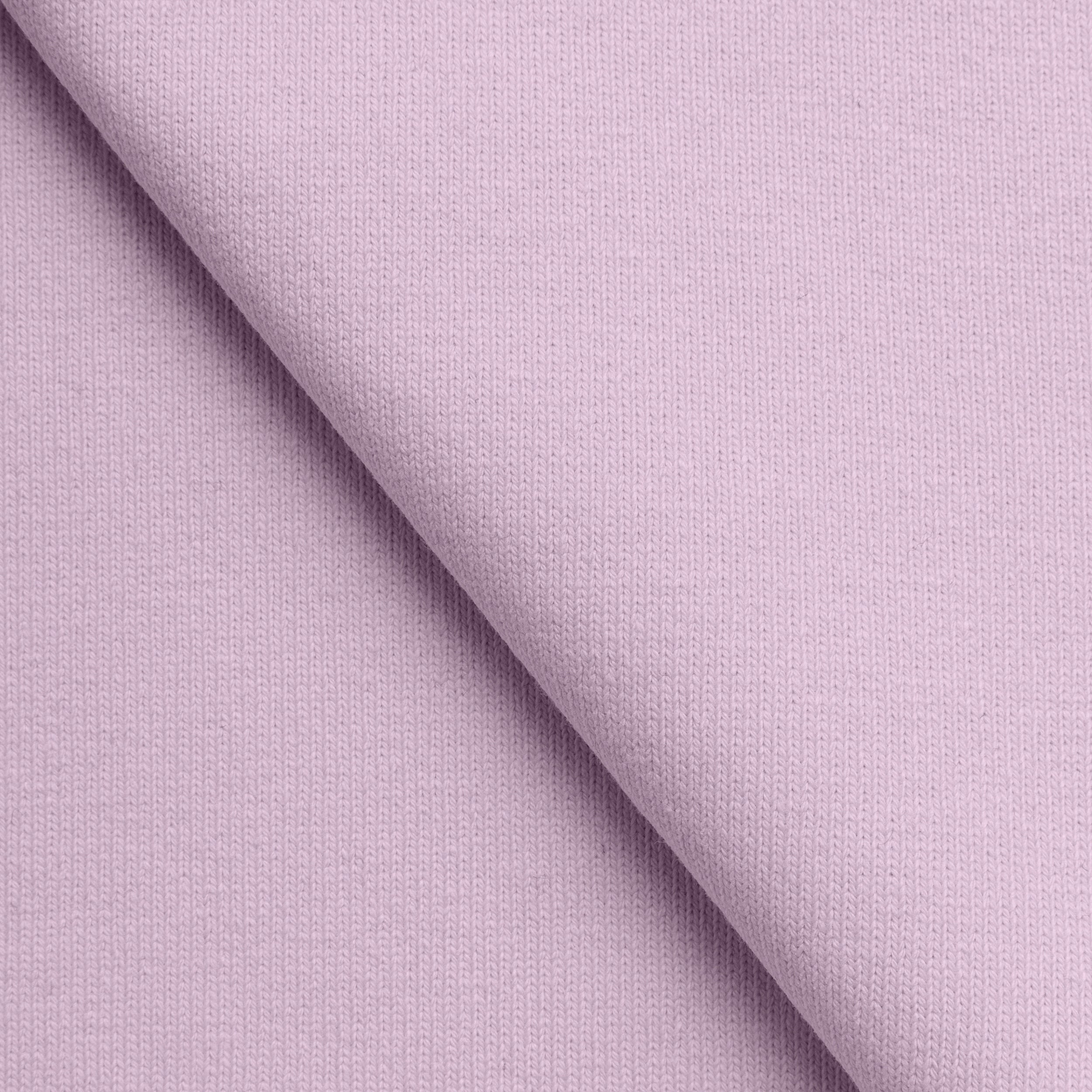 COTTON RIB KNIT FABRIC WITH ELASTANE - LAVENDER - 450 GSM