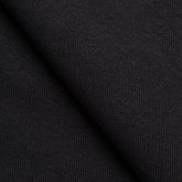 COTTON RIB KNIT FABRIC WITH ELASTANE - BLACK - 460 GSM