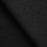 COTTON RIB KNIT FABRIC WITH ELASTANE - BLACK - 296 GSM