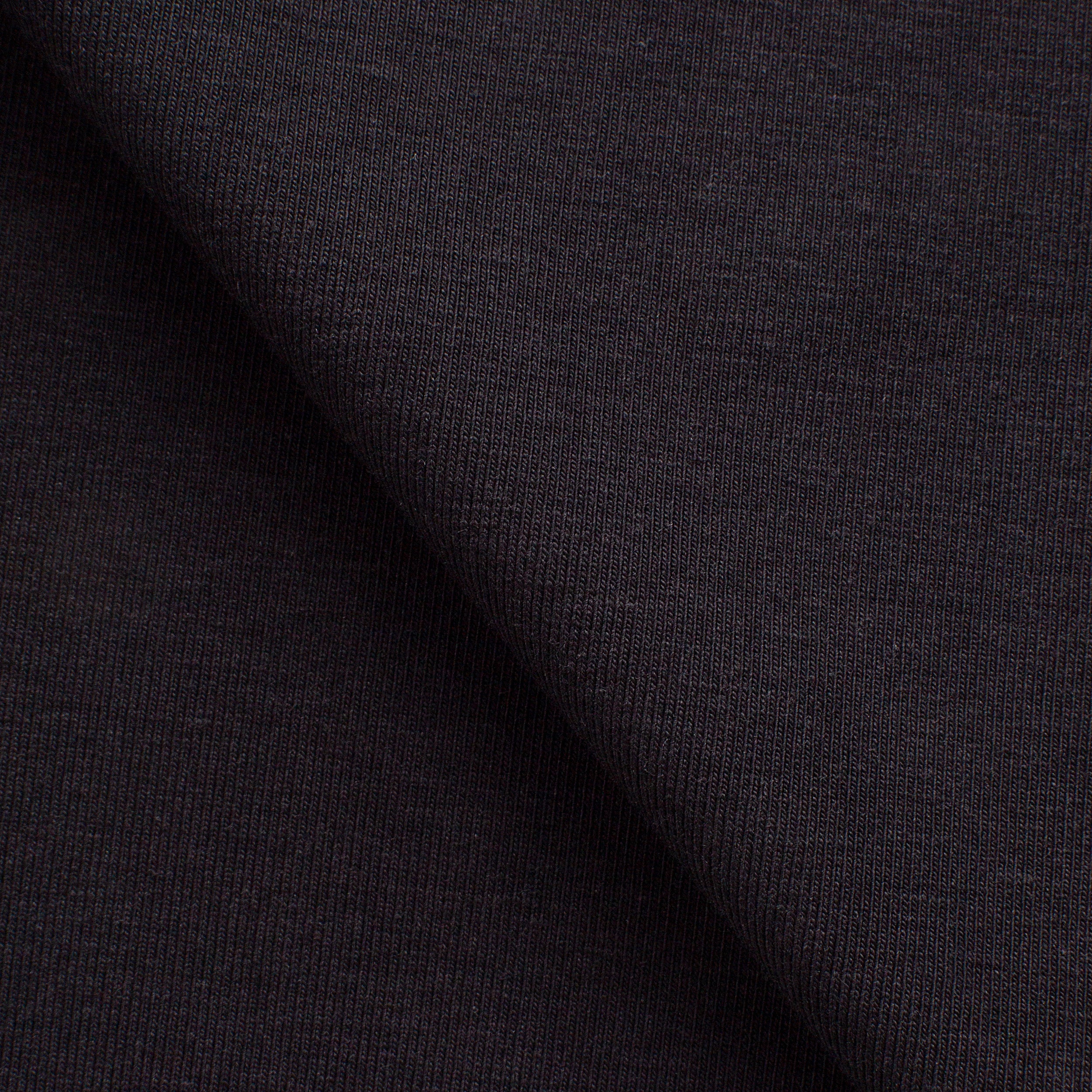 COTTON SINGLE JERSEY FABRIC WITH ELASTANE - BLACK - 210 GSM