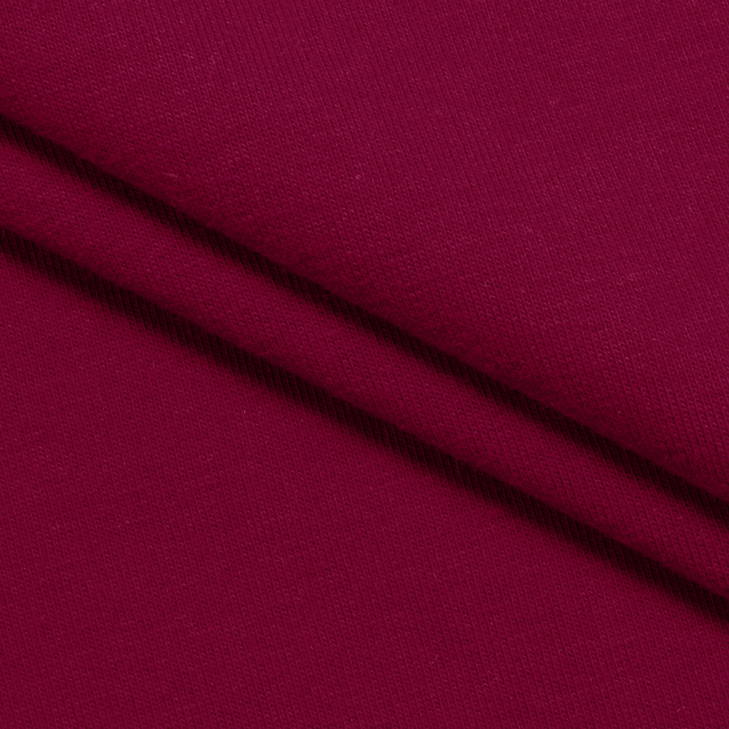 COTTON FRENCH TERRY FABRIC WITH ELASTANE - BURGUNDY - 280 GSM