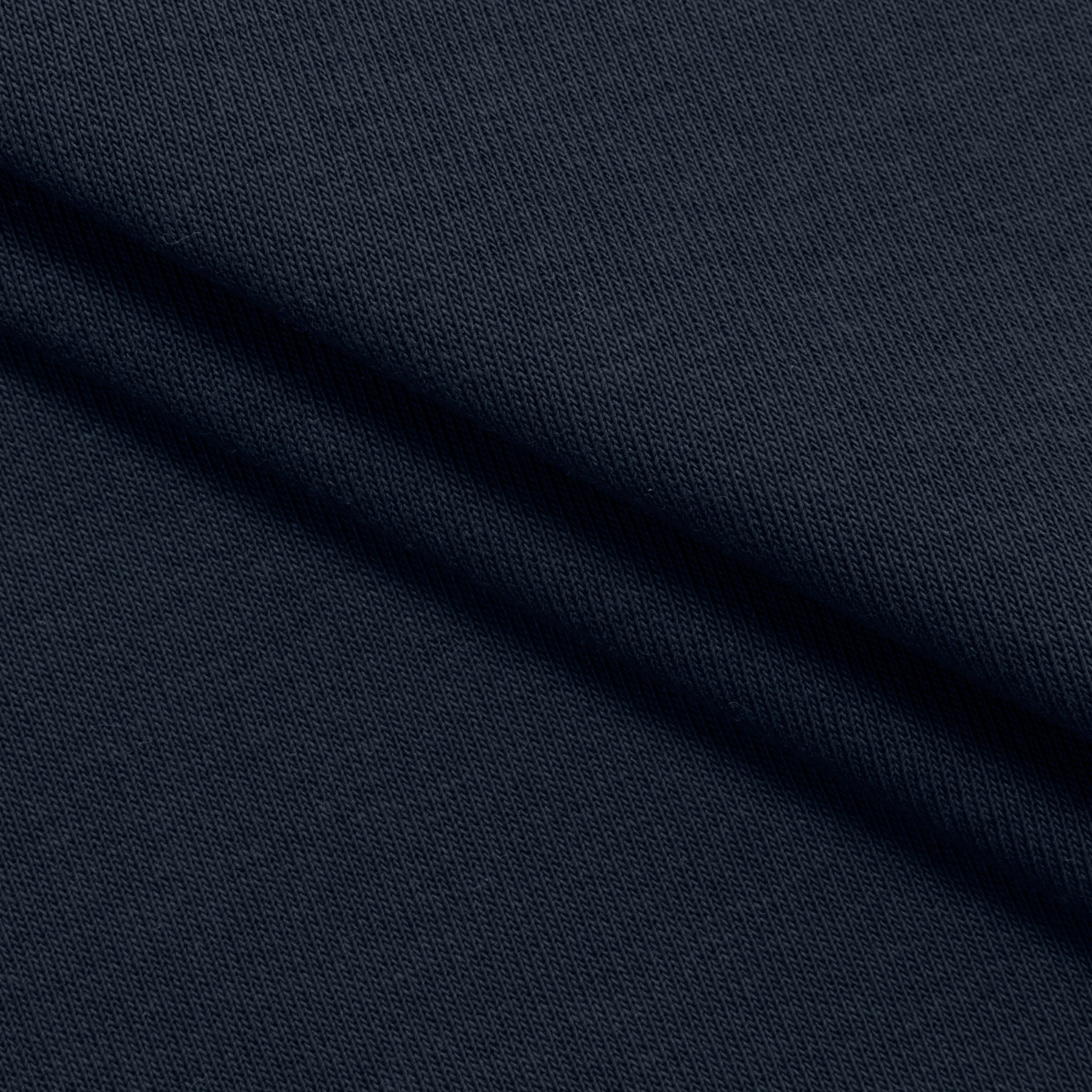 COTTON FRENCH TERRY FABRIC WITH ELASTANE - NAVY BLUE - 320 GSM