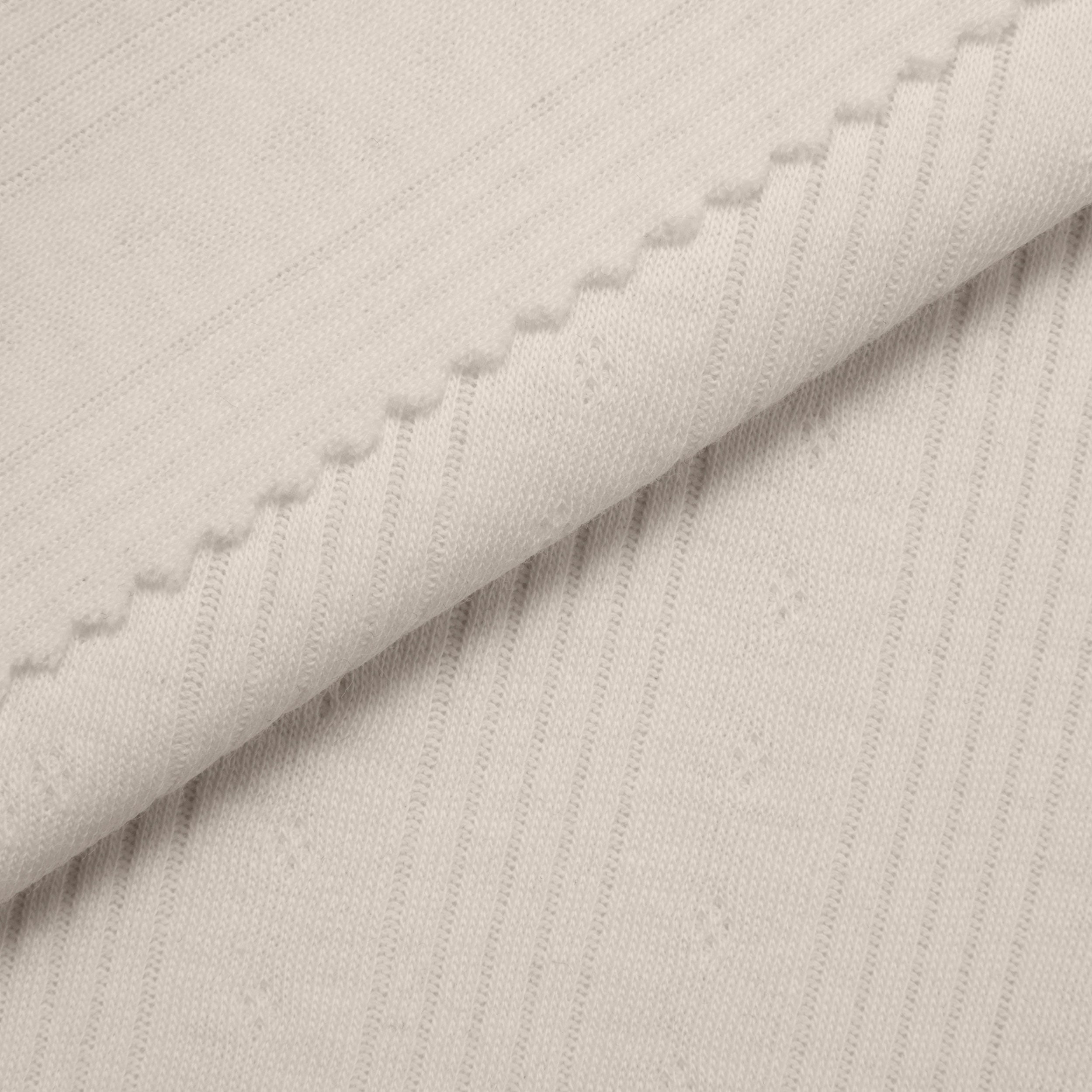 COTTON POINTELLE KNIT FABRIC - CABLE KNIT AND PAW PRINT BEIGE PATTERN - 150 GSM