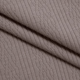 COTTON POINTELLE KNIT FABRIC - CABLE KNIT ALPACA PATTERN - 170 GSM