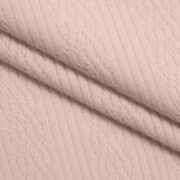 COTTON POINTELLE KNIT FABRIC - LIGHT PINK - 170 GSM