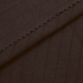 COTTON RIB KNIT FABRIC - CHOCOLATE - 190 GSM