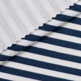 COTTON RIB KNIT FABRIC WITH ELASTANE - KNIT STRIPES VARIANT B - 240 GSM