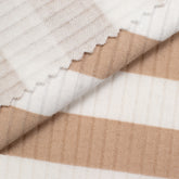 COTTON RIB KNIT FABRIC - STRIPES VARIANT B - 170 GSM