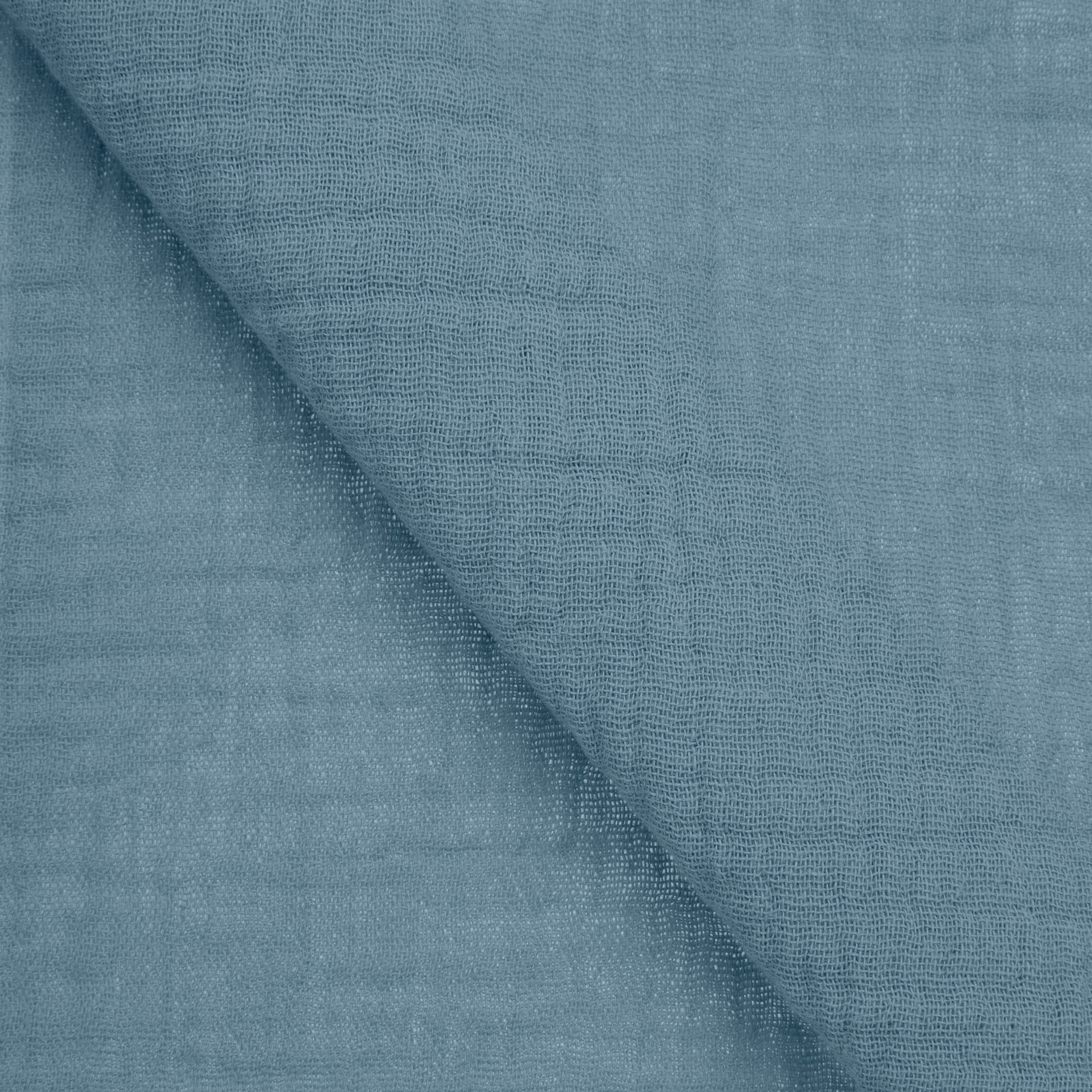 COTTON GAUZE FABRIC - MISTY BLUE - 120 GSM