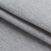 HEATHER GREY MELANGE 2 X 1 RIB - GREY MELANGE BLEACHED