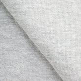 COTTON BRUSHED SWEATSHIRT FLEECE FABRIC - GREY MELANGE - 400 GSM