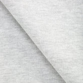 COTTON BRUSHED SWEATSHIRT FLEECE FABRIC - GREY MELANGE - 500 GSM