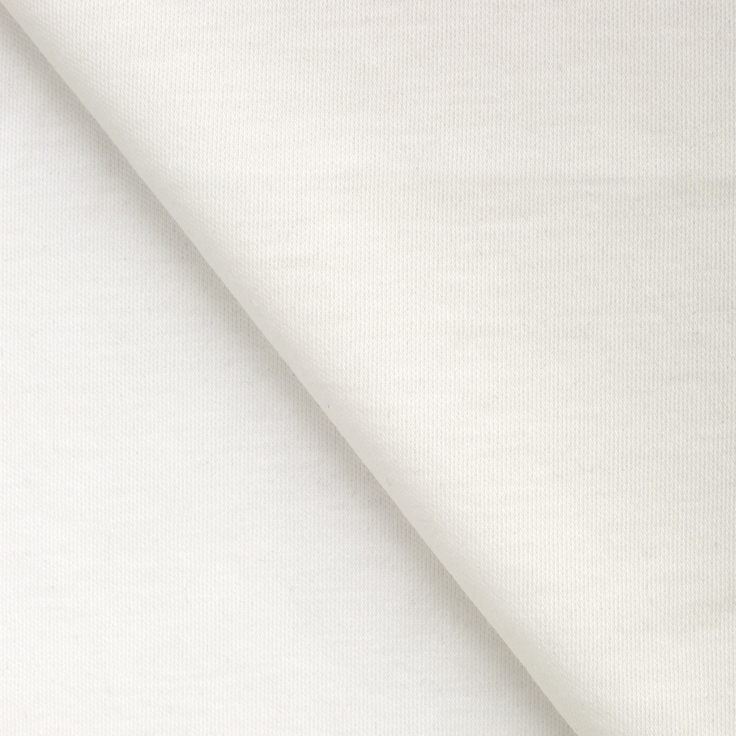 COTTON INTERLOCK KNIT FABRIC - COCONUT WHITE - 145 GSM