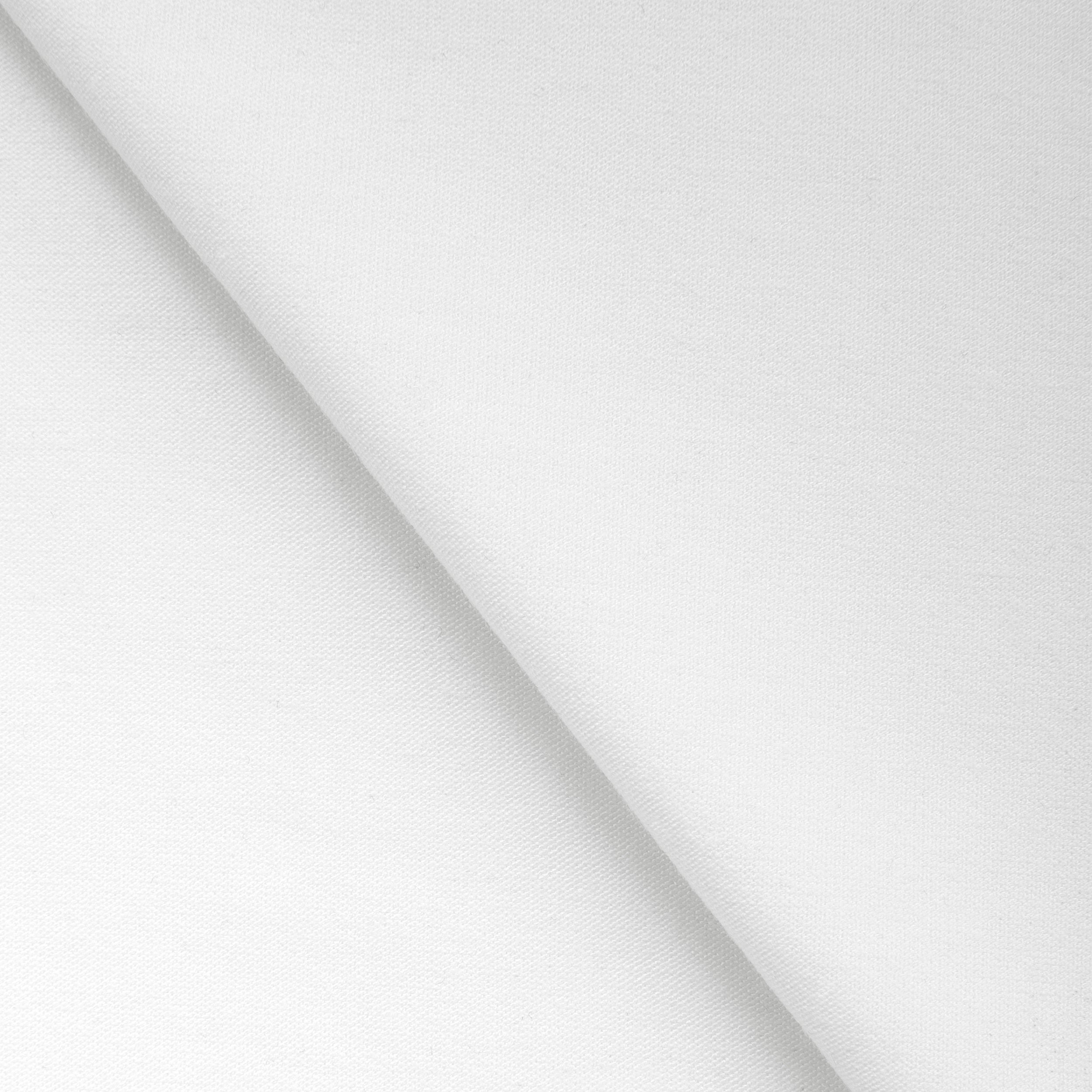 BAMBOO SINGLE JERSEY FABRIC WITH ELASTANE - SNOW WHITE - 160 GSM