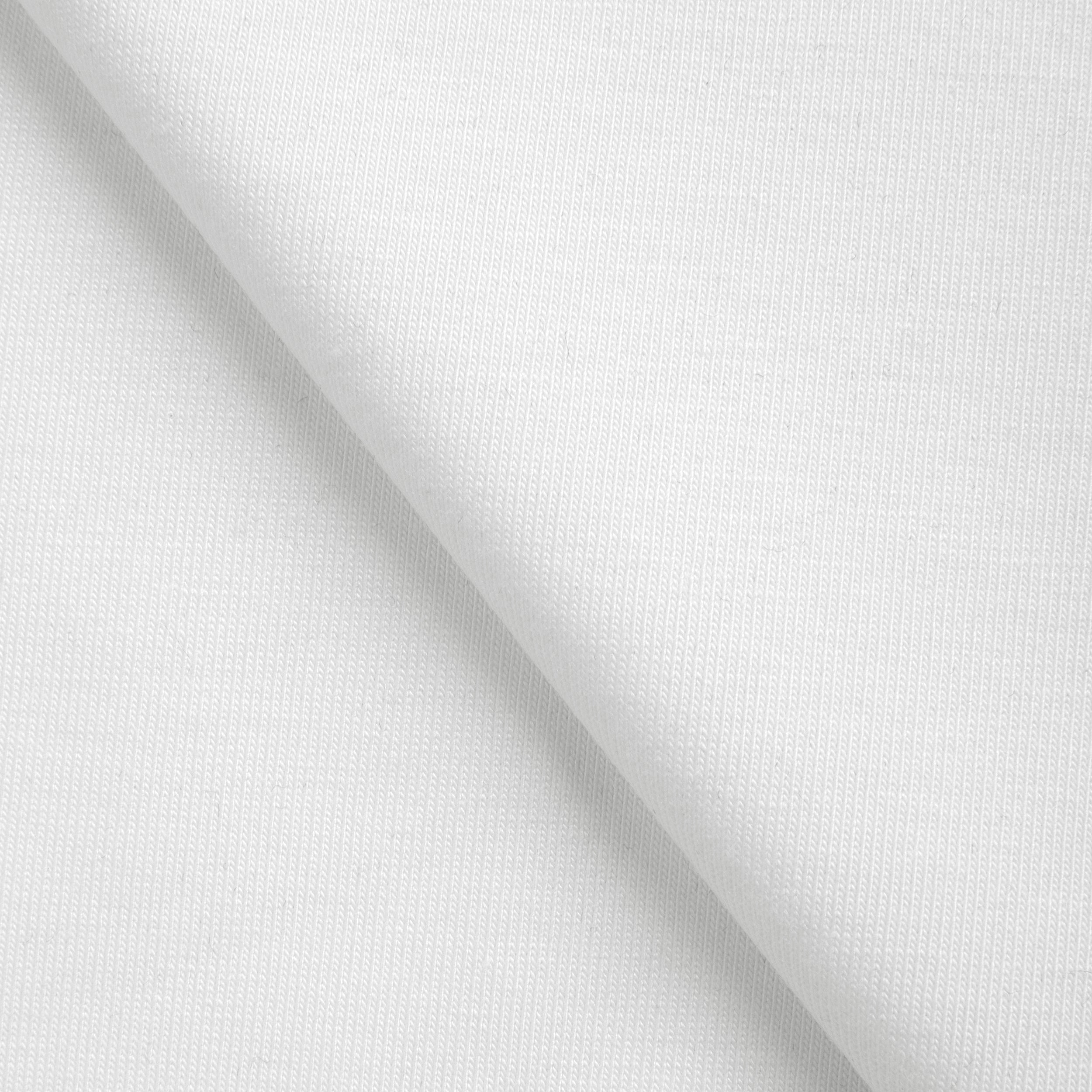 COTTON-MODAL SINGLE JERSEY FABRIC WITH ELASTANE - SNOW WHITE - 160 GSM