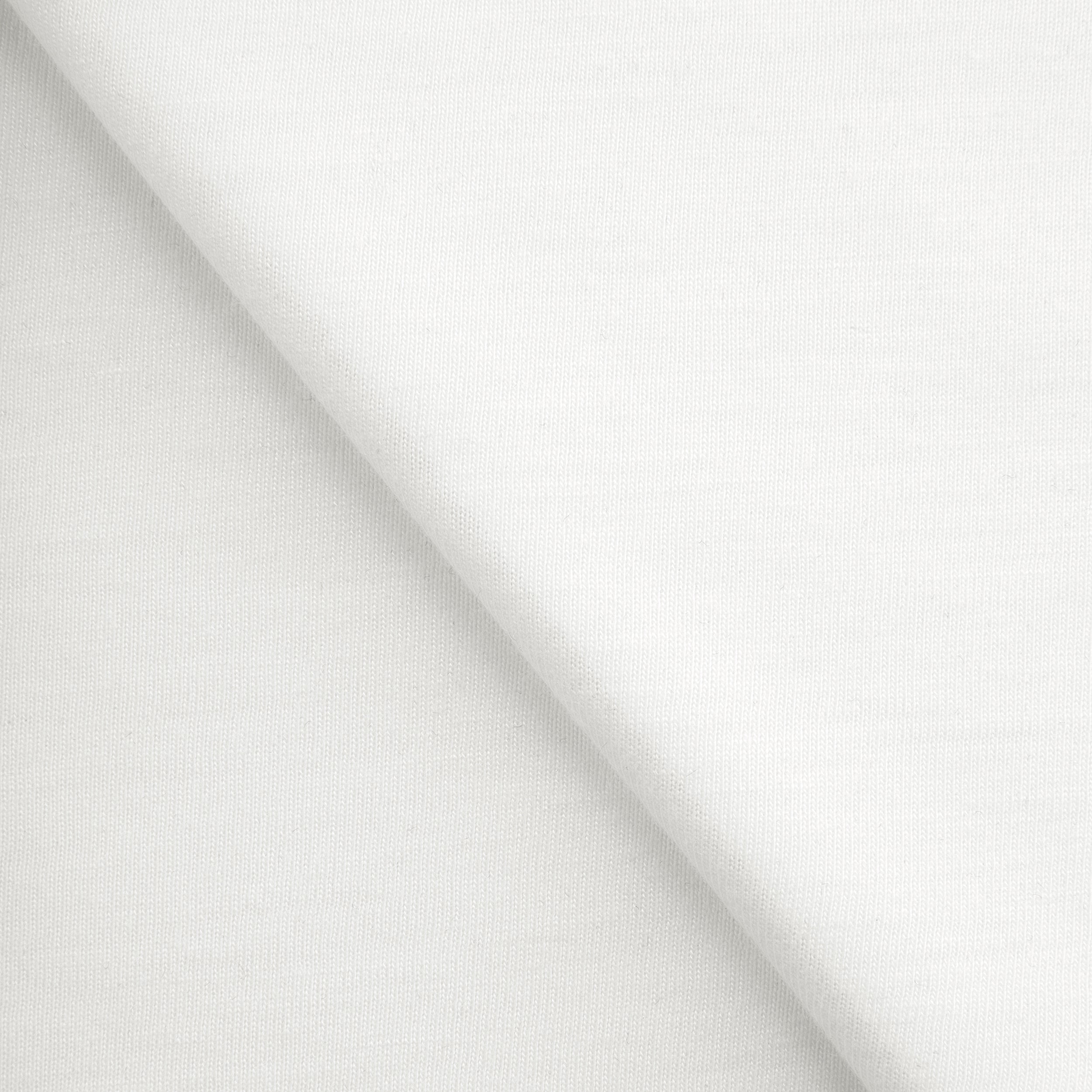 POLYESTER SINGLE JERSEY FABRIC - SNOW WHITE - 150 GSM