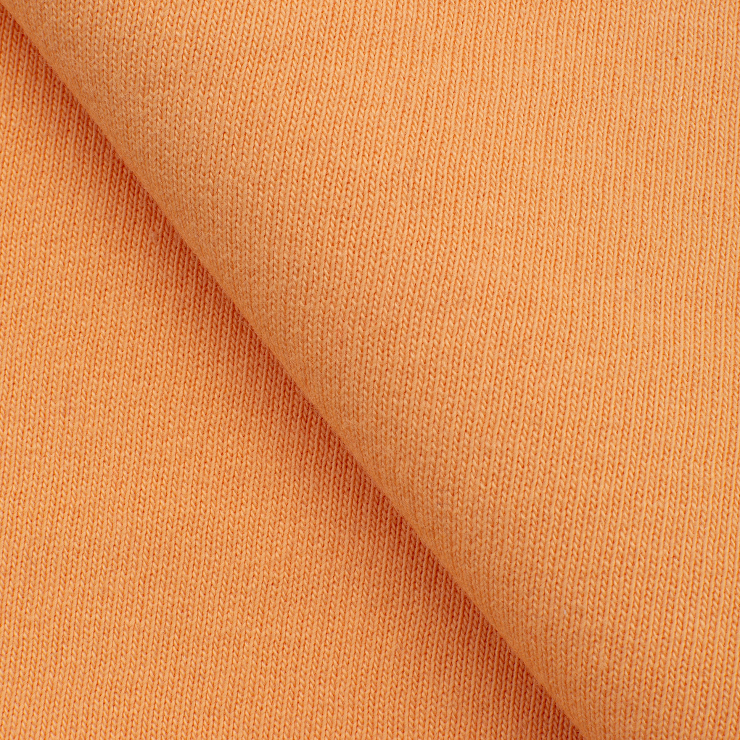 LIGHTWEIGHT COTTON BRUSHED SWEATSHIRT FLEECE FABRIC - APRICOT - 280 GSM