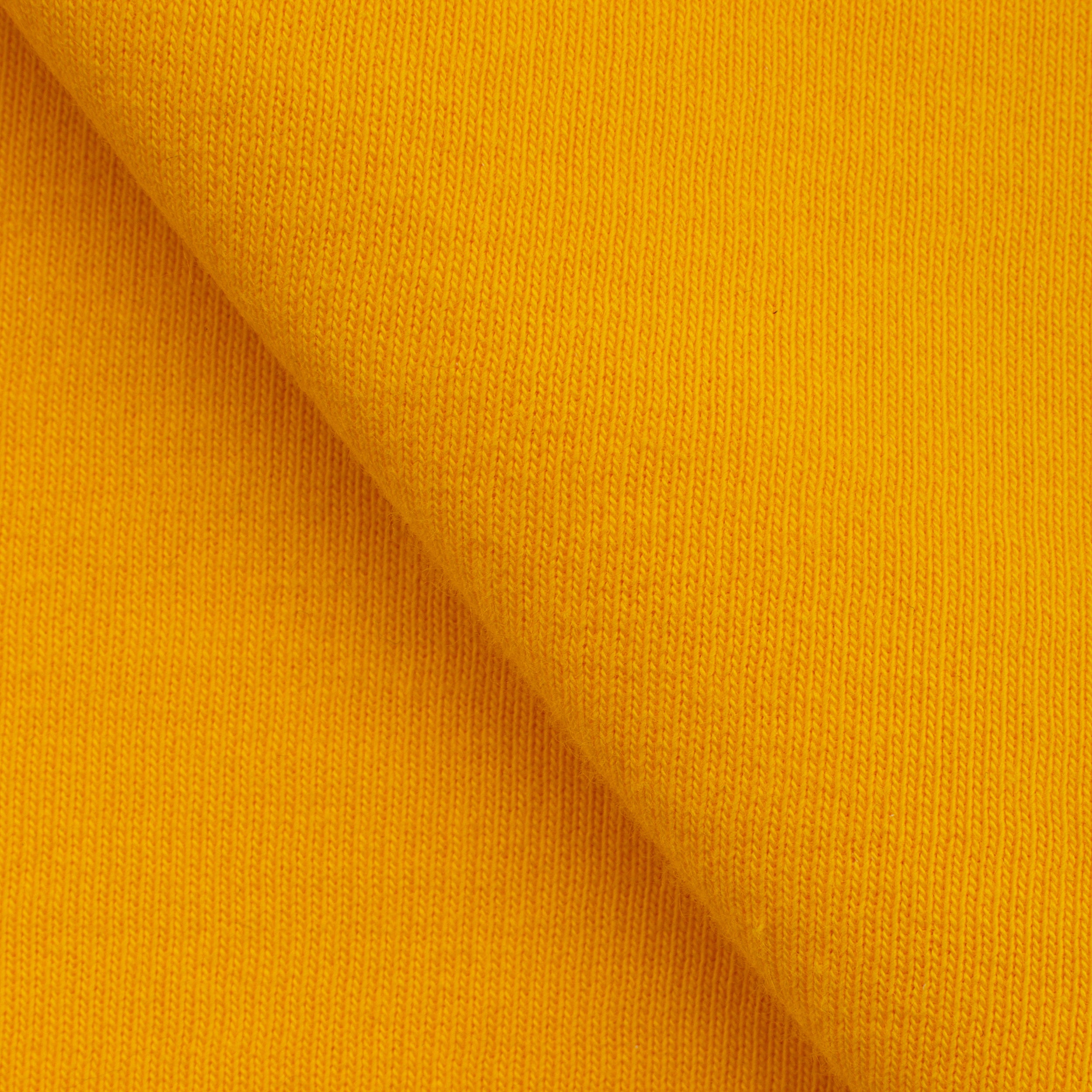 LIGHTWEIGHT COTTON BRUSHED SWEATSHIRT FLEECE FABRIC - LEMON YELLOW - 280 GSM