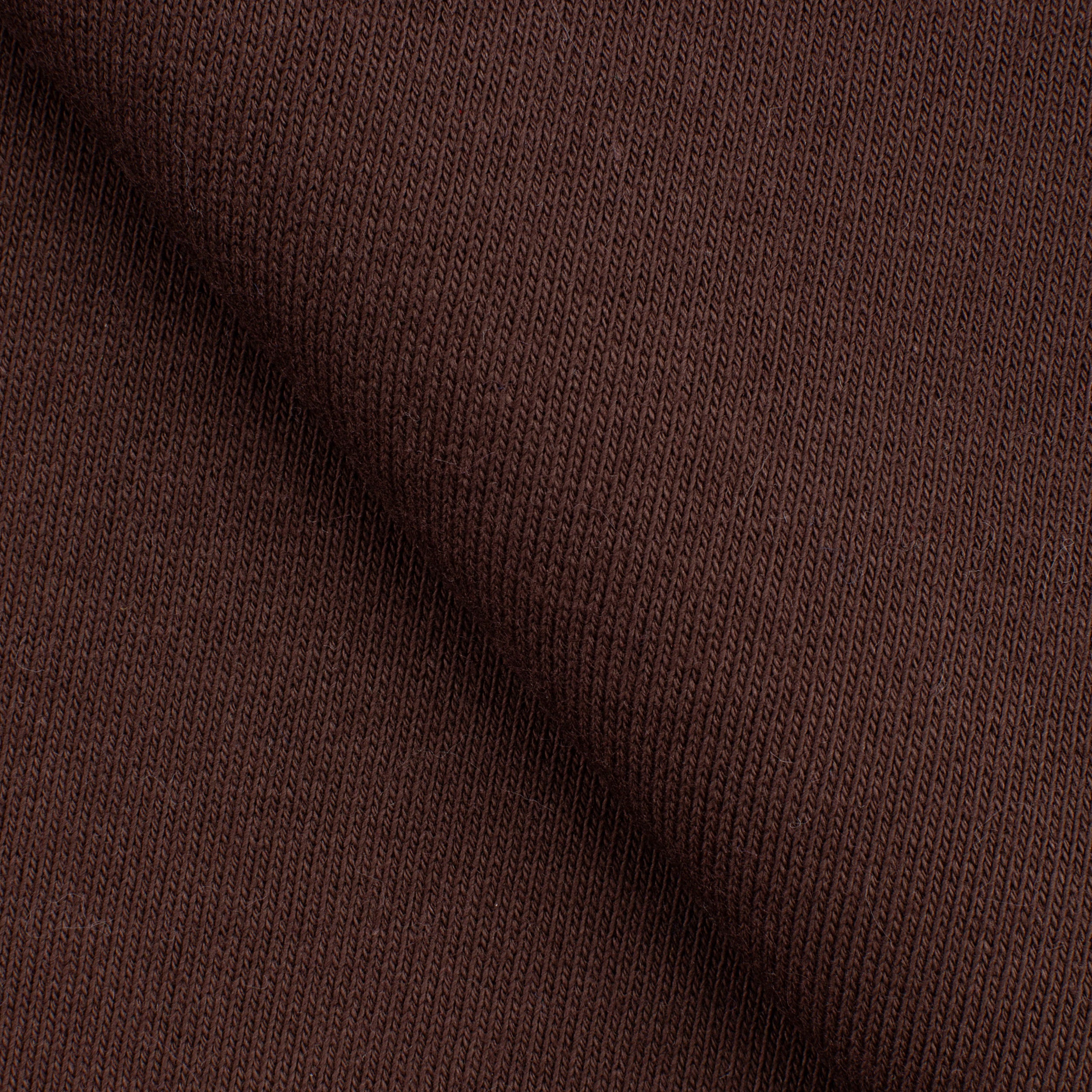 COTTON BRUSHED SWEATSHIRT FLEECE FABRIC - COFFEE BROWN - 330 GSM