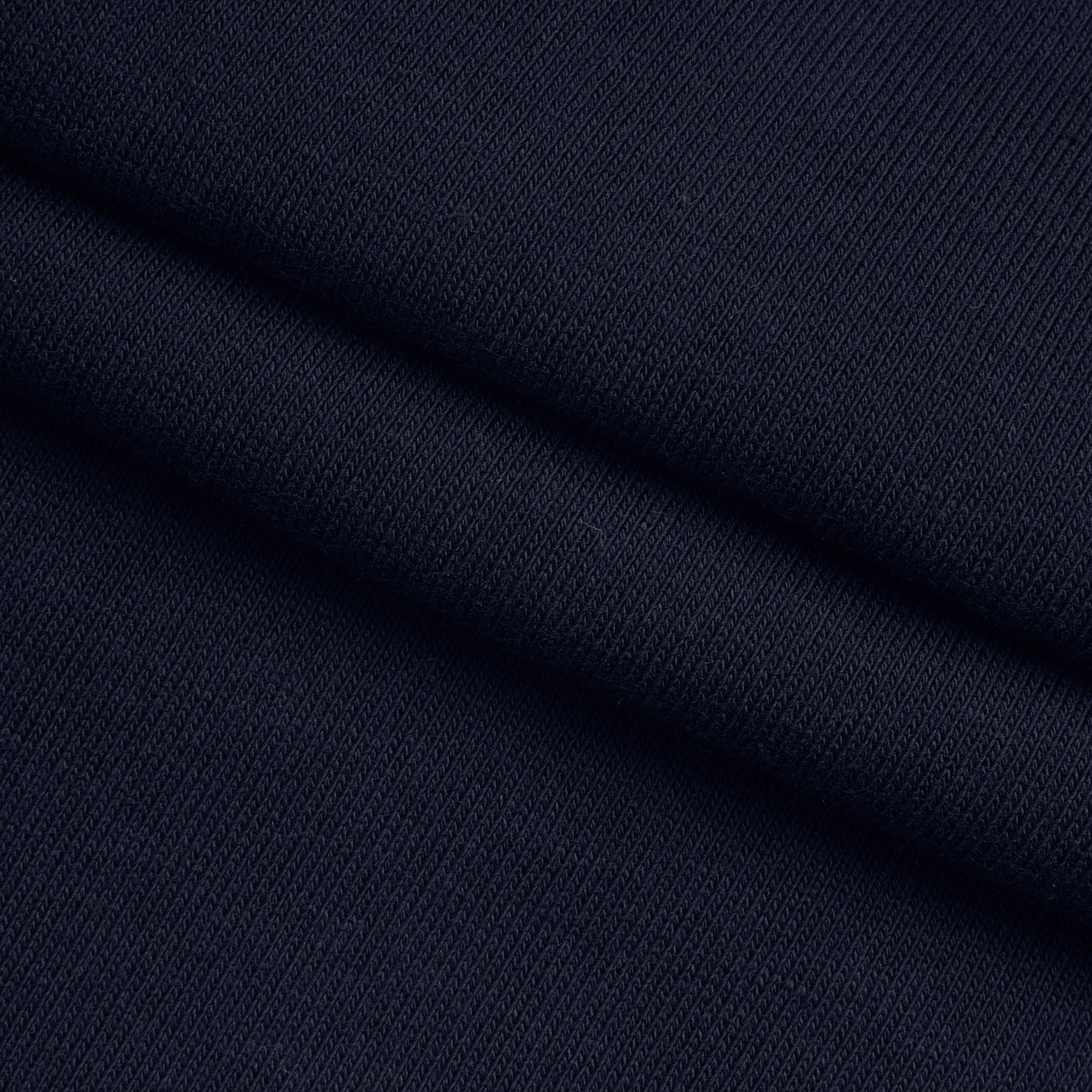 COTTON BRUSHED SWEATSHIRT FLEECE FABRIC - NAVY BLUE - 330 GSM