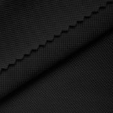 COTTON PIQUE KNIT FABRIC - BLACK - 210 GSM