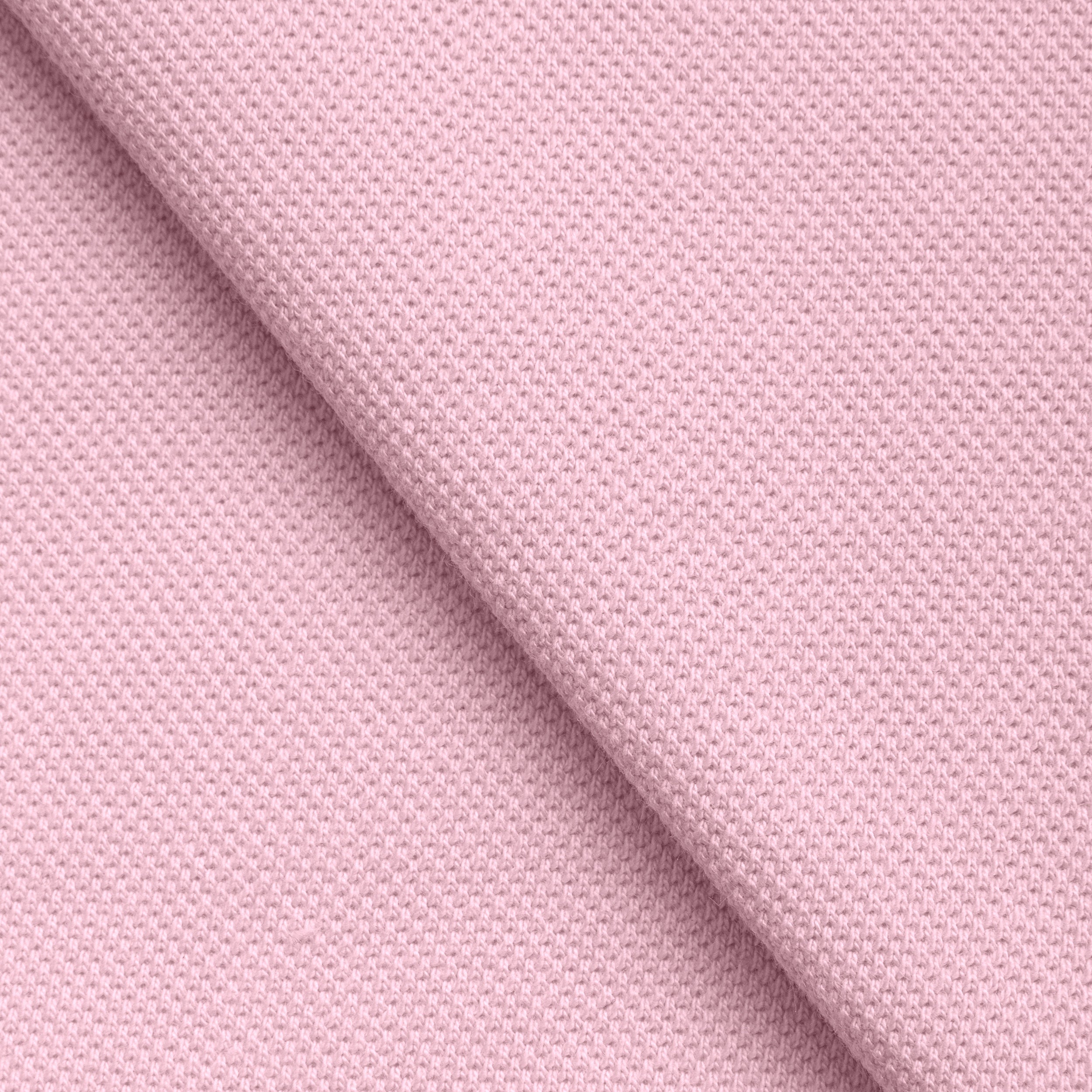 COTTON PIQUE KNIT FABRIC - POWDER PINK - 210 GSM